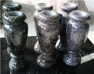 Paradiso Polished Round Vases Tombstone & Monument