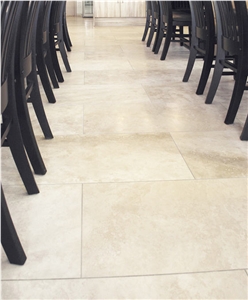 Travertino Lorando Floor Tiles, French Pattern