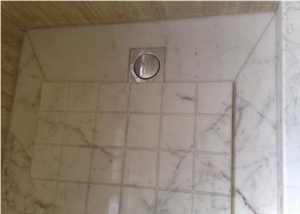 Ariston White Marble Shower Trays