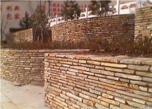Beige Slate Cultured Stone for Wall Cladding