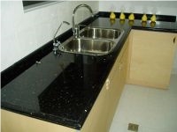 Black Galaxy Granite Kitchen & Bathroom Sinks,Galaxy Black Granite Solid Round & Rectangle Sinks