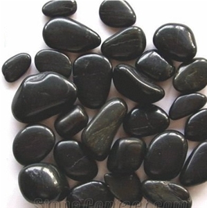 Black Marble Pebble Stone,Natural Black River Stone,Beautiful Polished Black Pebble Stone