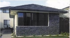 Black Slate Cultured Stone for Exterior Wall