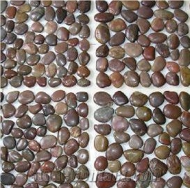 Brown Marble Pebble Stone,Natural Brown Marble Polished River Stone,Brown Gravels