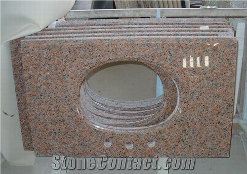 G562 Granite Countertops,China Red Granite,Maple Red Granite Kitchen Countertops