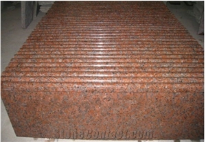 G562 Granite Stairs & Steps,Maple Red Granite Polished Stairs,China Red Granite Stair Risers & Treads