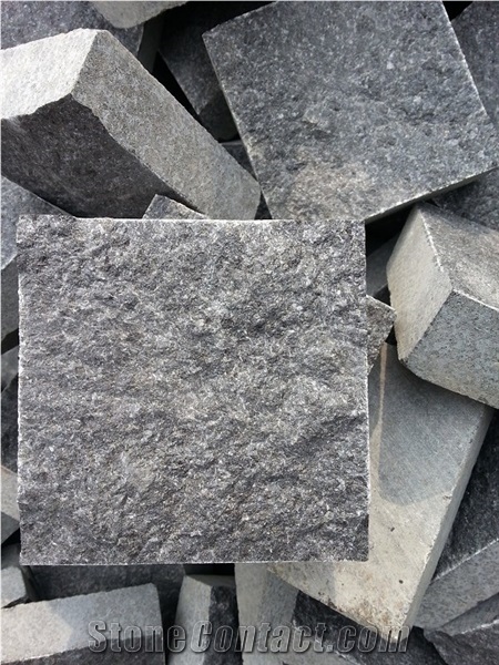 G684 Black Basalt Cube Stone,G684 Fuding Black Basalt Machine Cut Paving Stone,Impala Black Cobble Stone