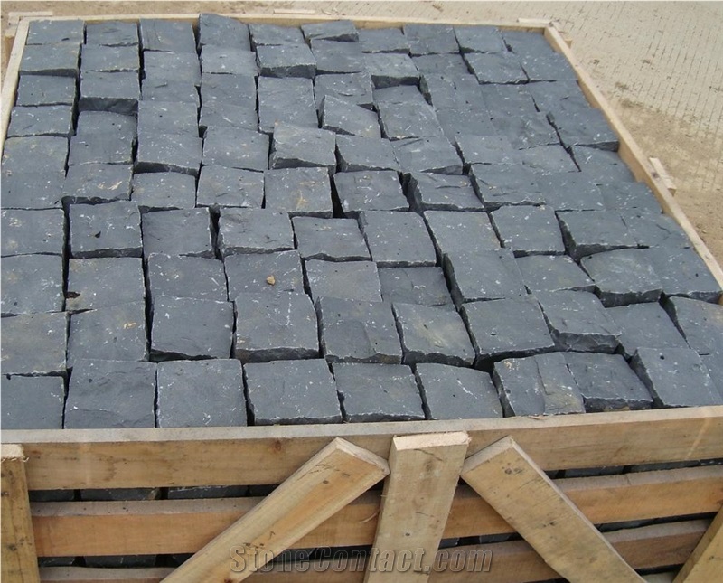 G684 Black Basalt Kerbstone,Black Paving Stone,China Black Basalt Cubestone