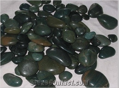 Green Marble Pebble Stone,Natural Green River Stone,Dark & Light Green Polished Marble Pebbles
