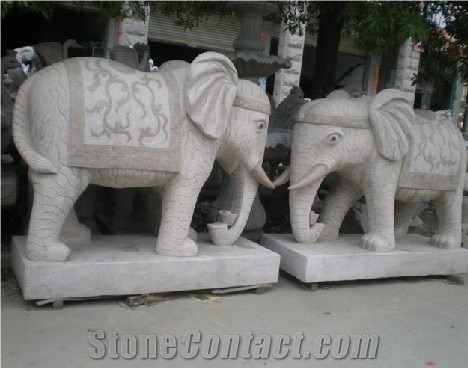 Kinds Of Animal Sculpture Animal Status, Grey Granite Animal Sculpture, Handcarved Animal Sculptures