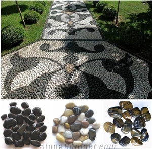 Landscaping Pebble Stone,Natural Multicolor Pebble Stone,Polished River Stone