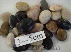 Landscaping Pebble Stone,Natural Multicolor Pebble Stone,Polished River Stone
