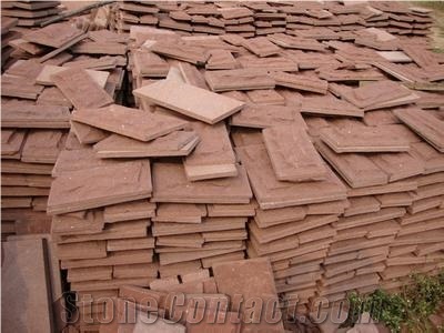 Red Sandstone Mushroom for Wall Cladding