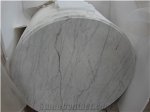 White Marble Round & Rectangle Table,Italy White Beautiful Polished Dinner Table,Meeting Table