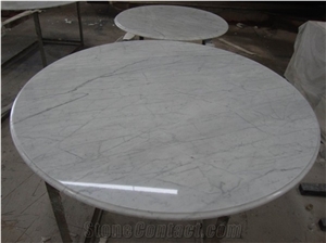 White Marble Round & Rectangle Table,Italy White Beautiful Polished Dinner Table,Meeting Table