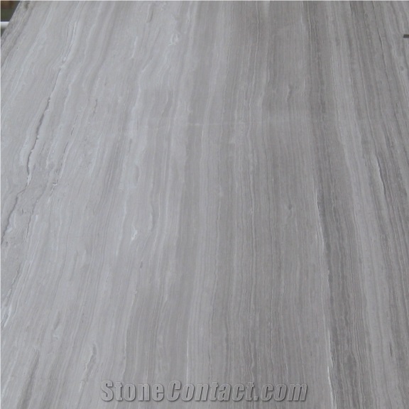 White Wooden Vein Marble Tiles & Slab, China White Marble