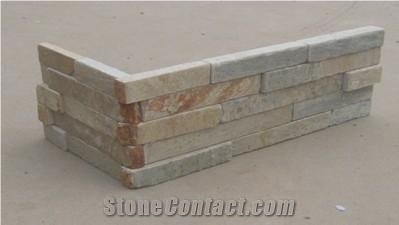 Yellow Wooden Vein Slate Cultured Stone