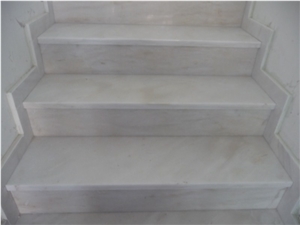 Nestos White Marble Stairs