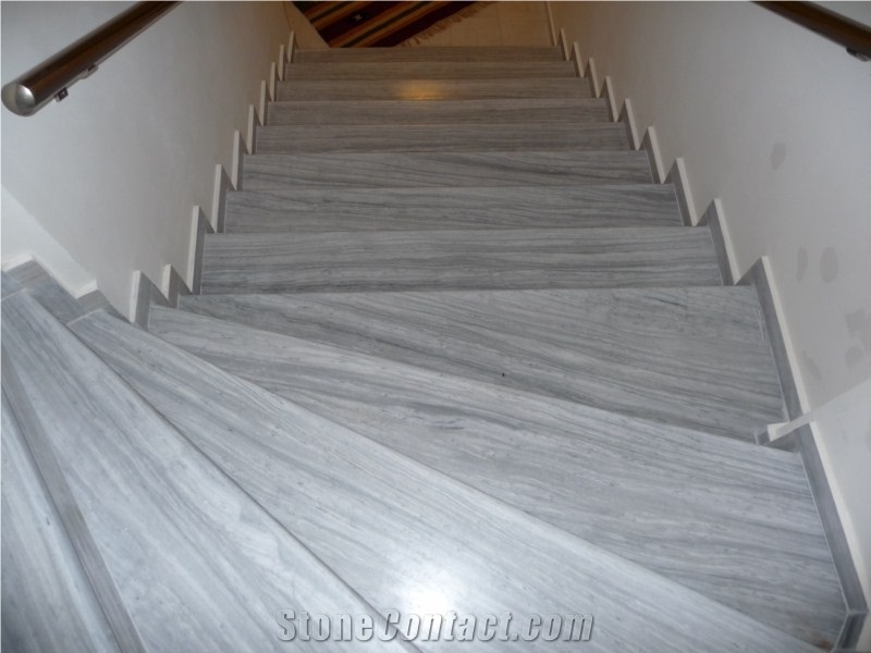 Nestos White Marble Stairs
