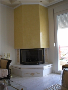 Thassos Marble Fireplace