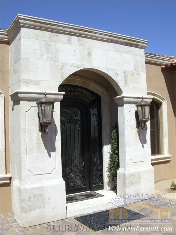 Blanco Tinajero Cantera Door Entry Arches