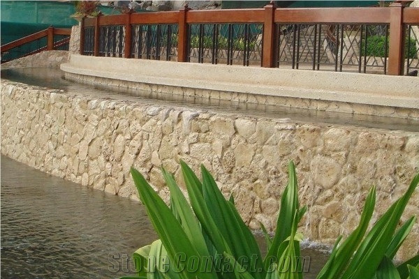 Classic Coral Stone Walling