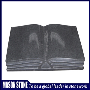 Granite Book Shape Bible Slant Grave