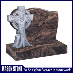 Granite Celtic Cross Tombstone,Tree Shape Cross Monument & Tombstone