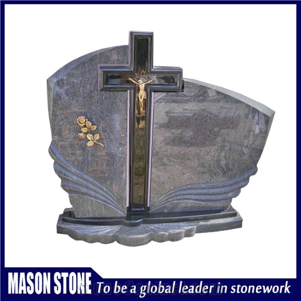 Jewish Style Monuments,Cross Tombstone, Engraved Headstones