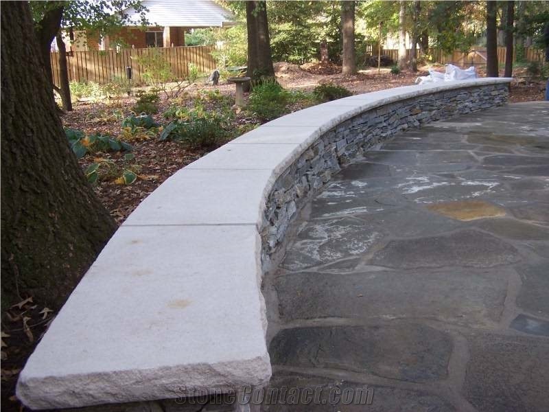 Custom Made Natural Stone Pier and Wall Caps