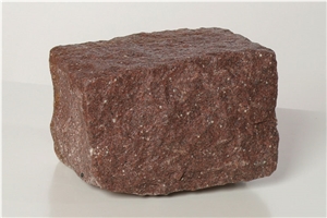 India Royal Red Granite Cobble Stone
