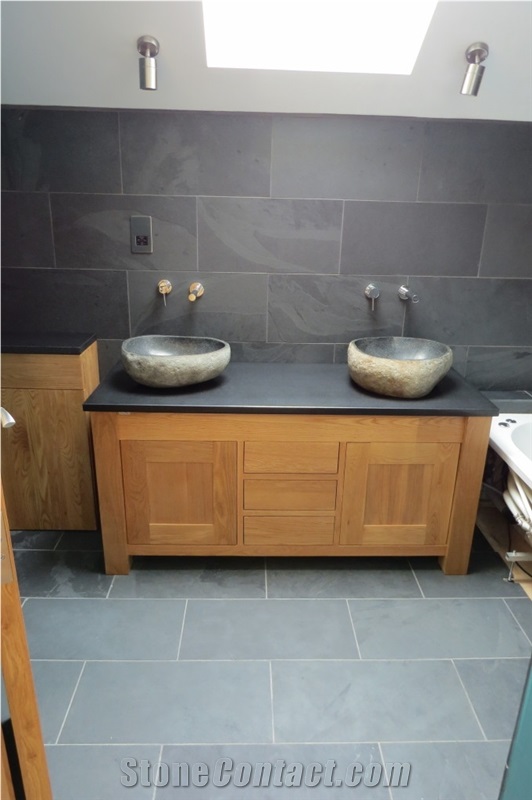 Silver Grey  Slate  Bathroom  Design from United Kingdom 