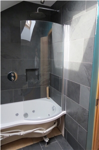 Silver Grey Slate Bathroom Design