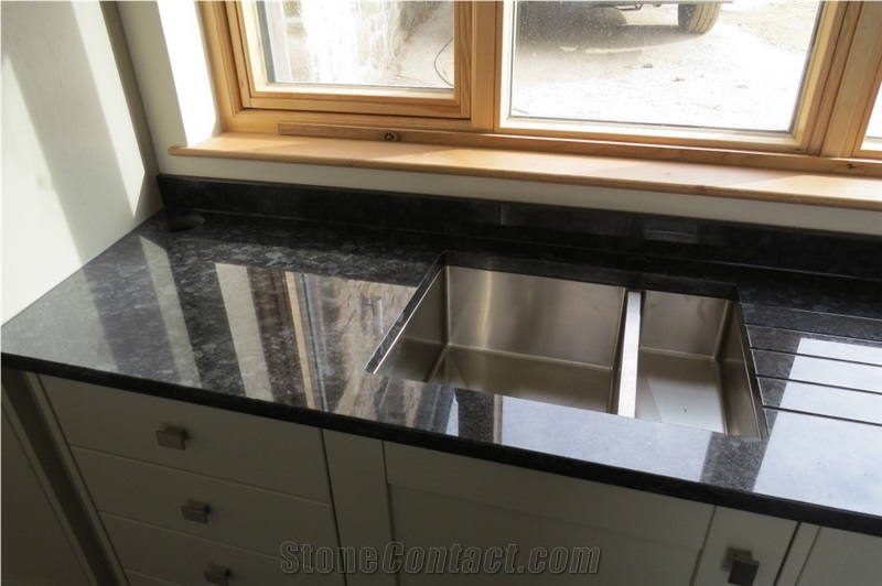 Steel Grey Granite Kitchen Countertop