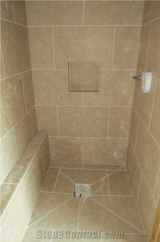 Urbino Antique Limestone Bathroom Design
