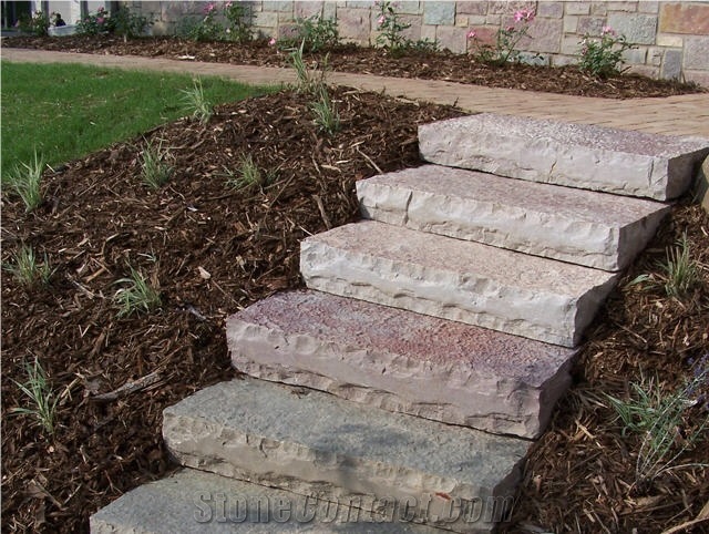 Chilton Limestone Block Garden Steps