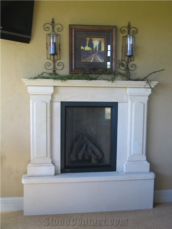 Silverdale Cut Stone Sanded Finish Fireplace Design