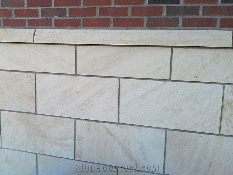 Spiced Linen Limestone Machine Cut Wall Tiles