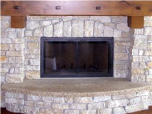 St. Croix Valley Limestone Fireplace Hearth