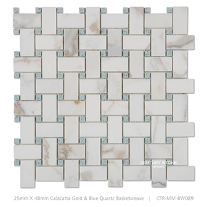 Mosaic Collection, White Marble Mosaic