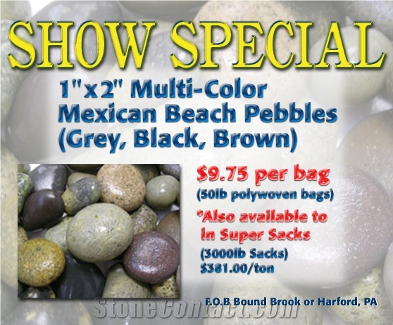 Multi-Color Mexican Beach Pebbles
