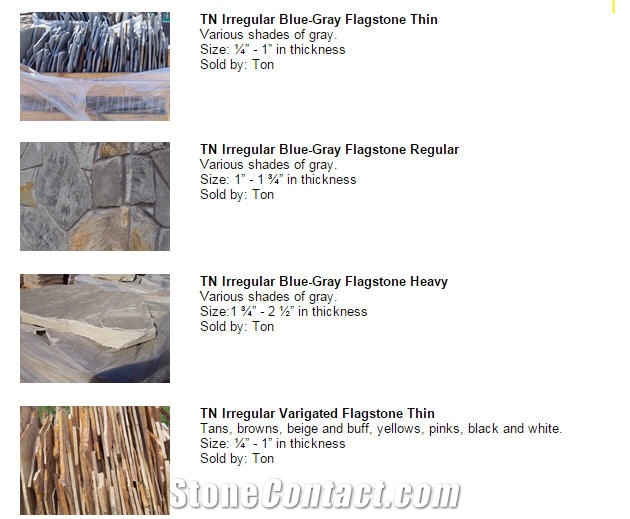 Tennessee Flagstone - Tn Irregular Blue-Gray Flagstone Thin