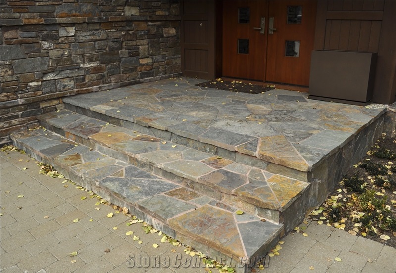 Cabinet Gorge Flagstone Natural Cleft Stair, Steps