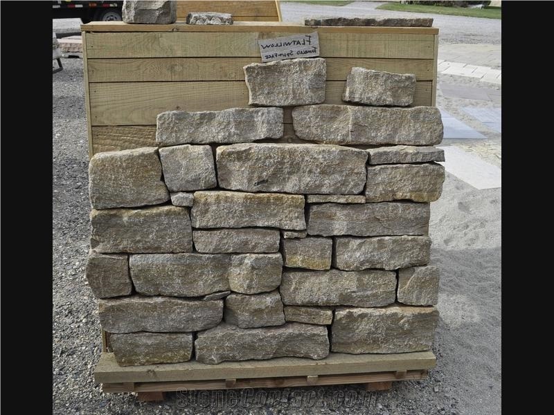 Flatwillow Sandstone Split-Face Wall Stone