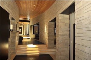Glen Rose Limestone Interior Sawn Cut Honed Wall Tiles