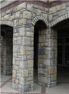 Springfield Blend Limestone Rough Face for Architectural Masonry and Solid Stone Wall