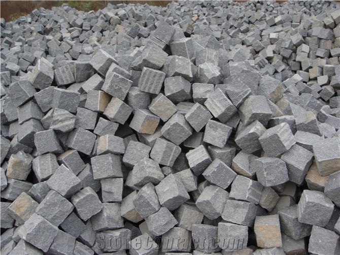 G654/Padang Dark /Graphite Grey Granite Cobble Stone