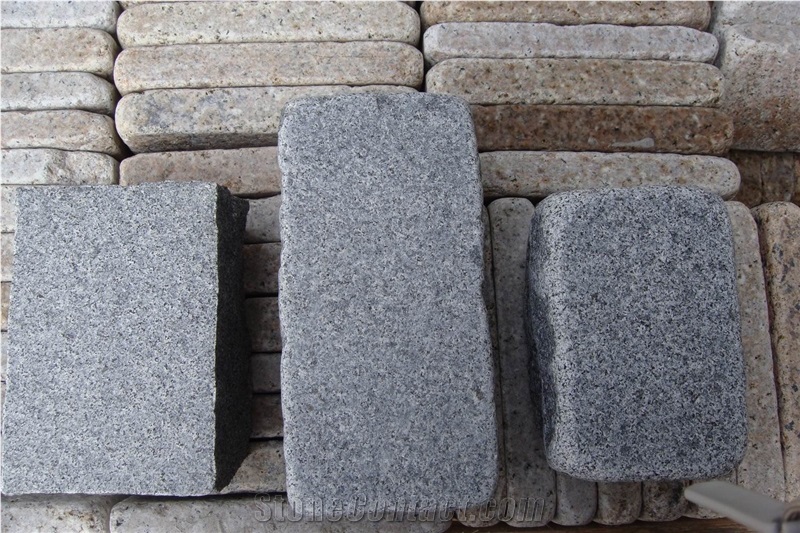 G654/Padang Dark /Graphite Grey Granite Cobble Stone