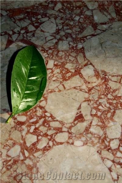 Toros Rose Marble Polished Straight Edge Cut Floor Tiles