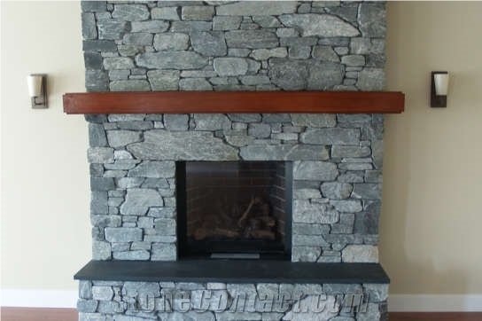 Ocean Pearl Stone Fireplace Accents and Trims